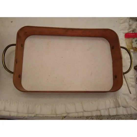 Bandeja De Cobre Para Serbir De Un Pyrex - Usado 