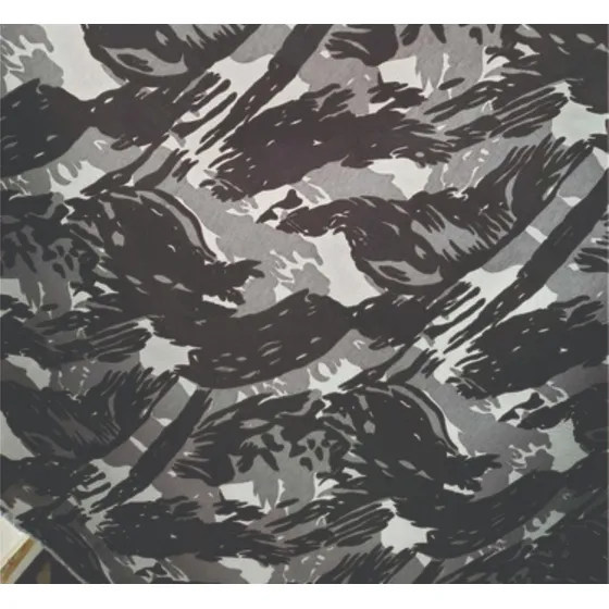 Tecido Brim Camuflado P/ Confecção De Uniformes Camuflados Cor Branco