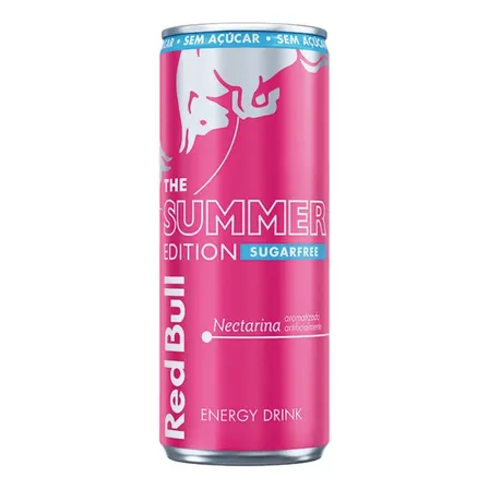 Red Bull Energético, Summer, Nectarina, Sem Açúcar 250ml