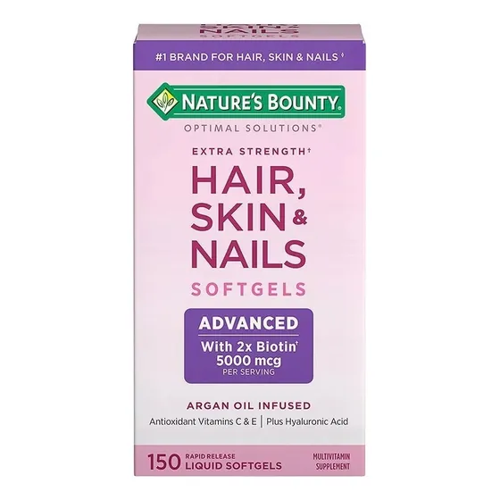 Kit De 2 Unidades Para Cabello, Piel Y Uñas, 5000 Mcg, Natur