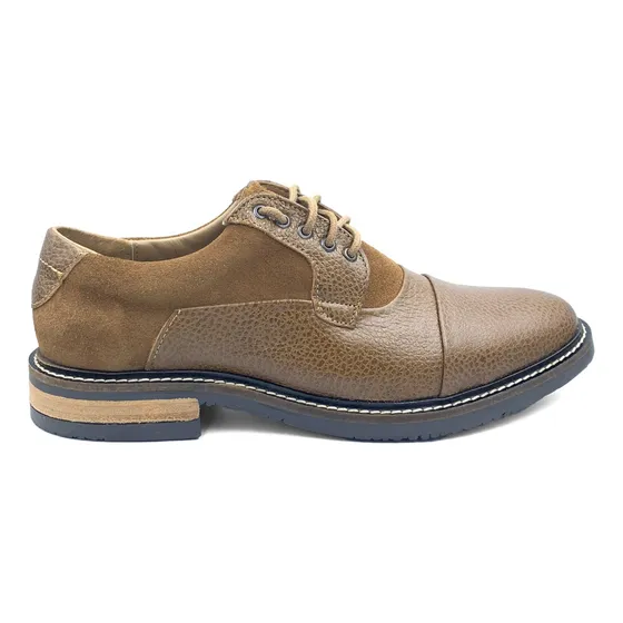 Zapato Casual Comboni 8622 Color Bronce Gamuza Miel Raimbow
