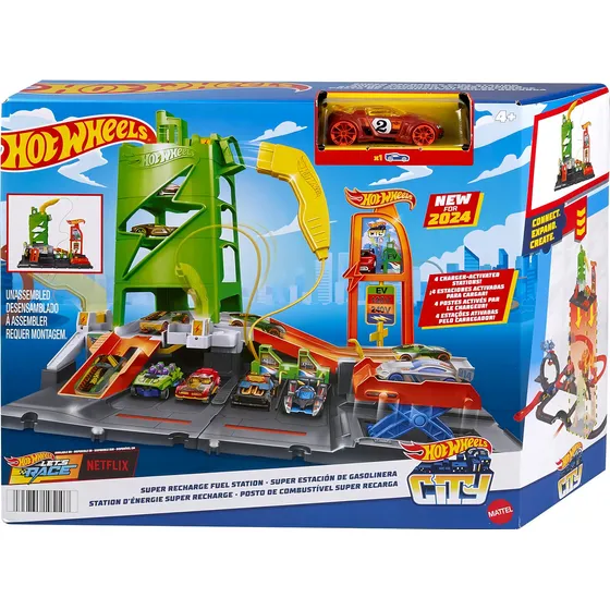 Gasolinera Hot Wheels Pista Mattel Super Refill