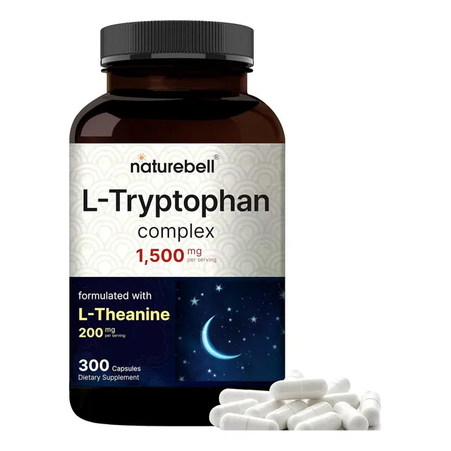 L Triptofano 1300mg Con L Teanina 200mg Naturebell 300 Caps Sabor Neutro