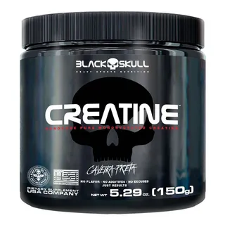 Creatina Hardcore Monohidratada 100% Pura 150g - Black Skull Creatina Hardcore Monohidratada 100% Pura 150g - Black Skull