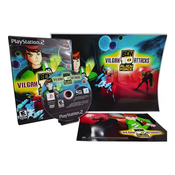 Ben 10: Alien Force: Vilgax Attacks Com Poster Para Ps2