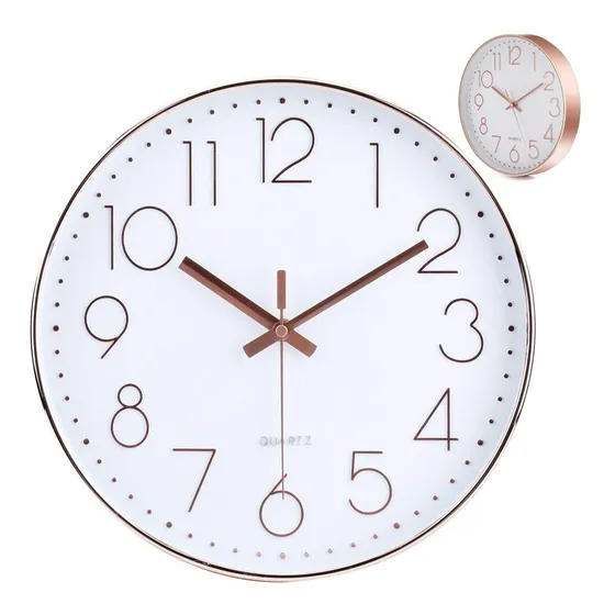 Reloj De Pared 3d Moderno Mute Para Dormitorio Y Salón 30cm