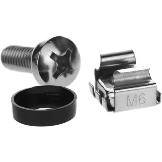 Tuercas Enjauladas Tornillo M6 Para Rack 12pcs