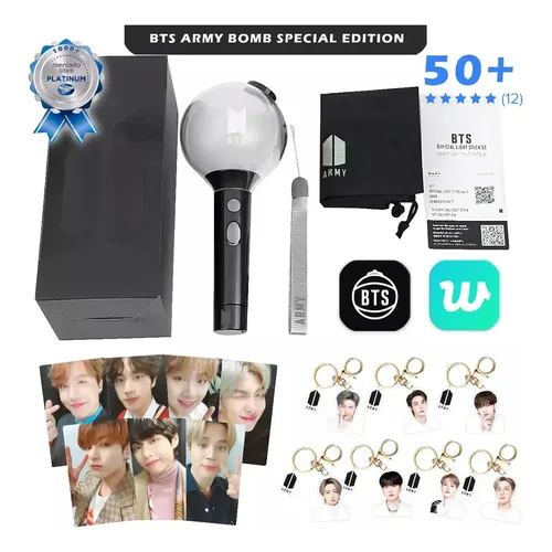 Light Stick Oficial Bts Edição Especial (inclui 7 Cartões | Frete