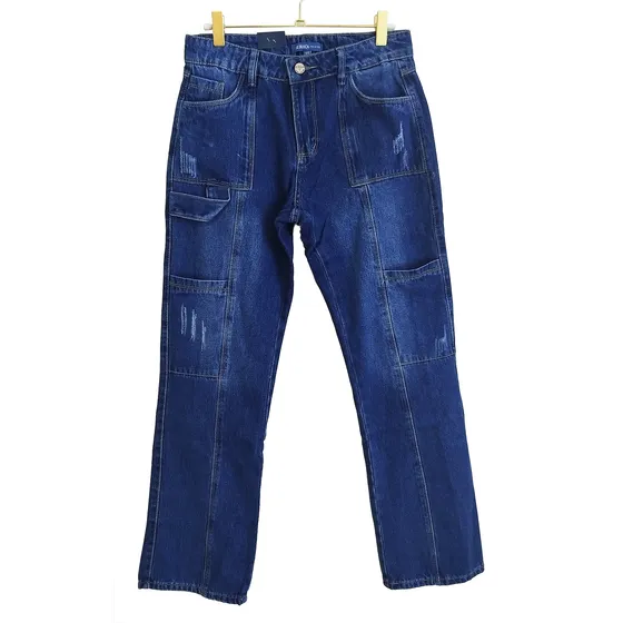 Jeans Pantalon Se Busca Cargo 25710 Dama Mujer Original