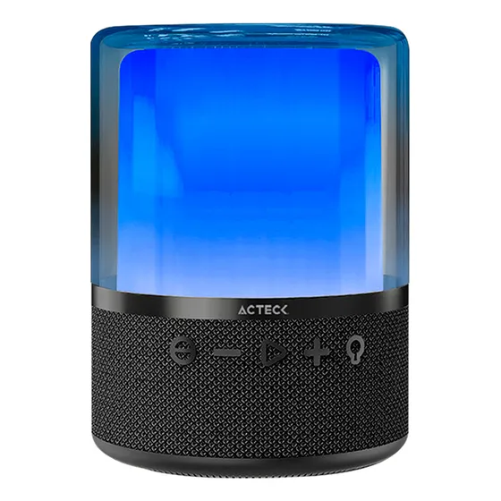 Bocina Portatil Acteck Glee Pure Ap50 Inalambrica Led Negro