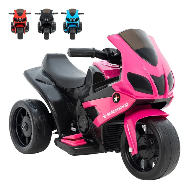 Moto Eléctrica Montable Niño Motocicleta Infantil Recargable Color Rosa SelectShop