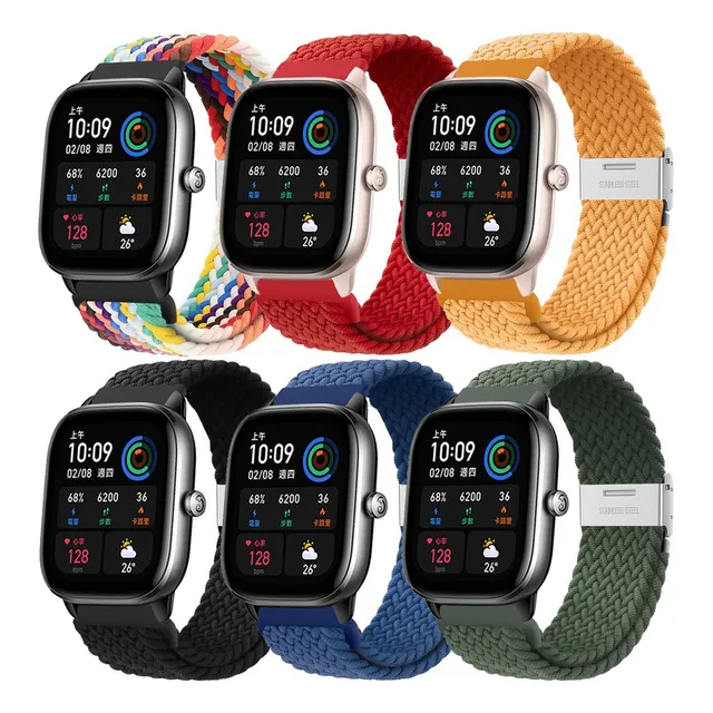 6 Correas Trenzadas Amazfit Gts/gtr, 4 2 2e Y 3 Mini Pro
