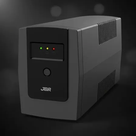 Nobreak JBR 600va 220v Para Pc/Game/TV/Net/CfTV Preto