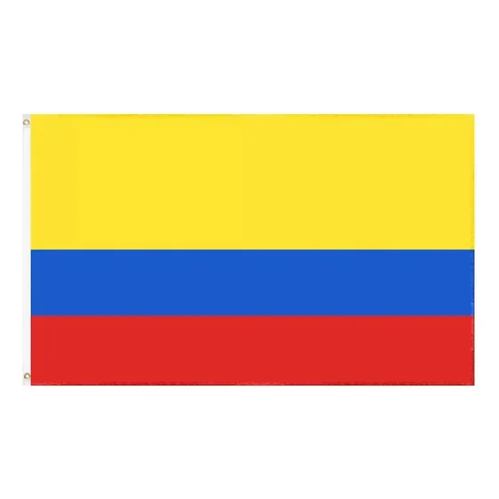 Bandera De Colombia Grande 90cm X 150cm Banderas Colombianas Colombian Flag Tela Poliéster Color Vivo Y Resistente