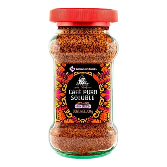 Cafe Puro Soluble Colombiano Liofilizado Members Mark 300 Gr