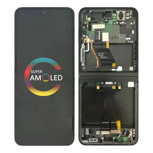 Compatível Tela Amoled Com Moldura Para Samsung Z Flip5