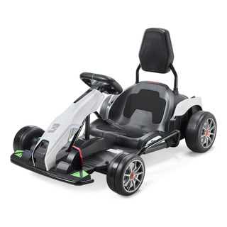 Go Kart Electrico 24v Para Niños Motor 200w Blanco Go Kart Electrico 24v Para Niños Motor 200w Blanco