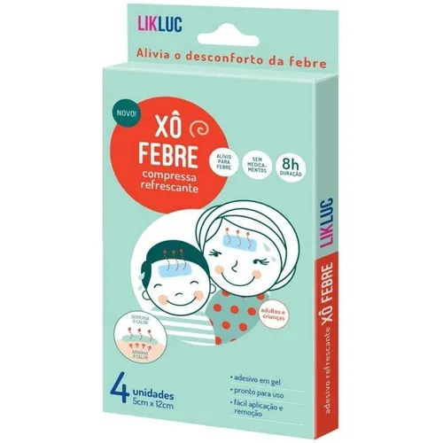 Xô Febre Alivio Da Febre Adulto Criança Compressa Já Cor Verde