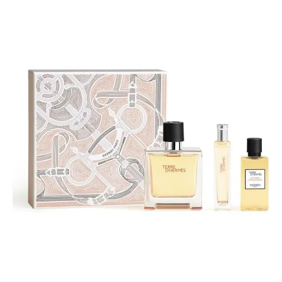 Conjunto De Perfumes Hermes Terre D'hermes Para Homens 75ml