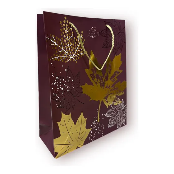 Bolsa De Regalo Paquete De 12 Unidades 26x32x10cm Otoño Red