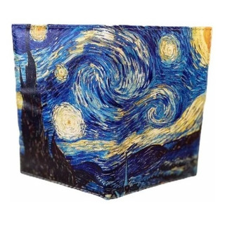 Porta Pasaporte Funda Visa Van Gogh - La Noche Estrellada Porta Pasaporte Funda Visa Van Gogh - La Noche Estrellada