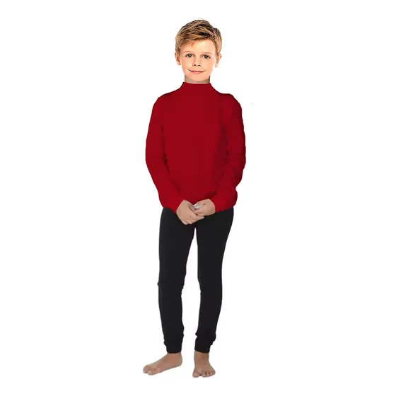 Remera Térmica Manga Larga Niña Niño Afelpada Suave Camiseta