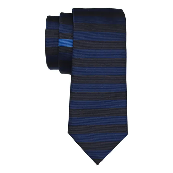 Corbata Canali Hugo Boss Azul Marino A Rayas Delgada Para Ho