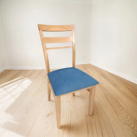 Silla Interior Madera Asiento Tapizado Modelo Sofia 