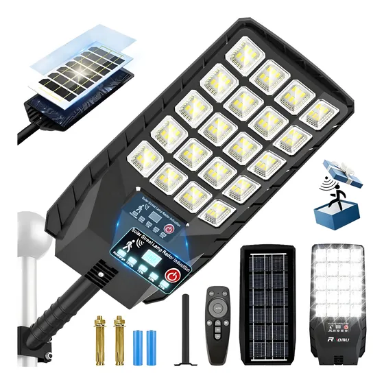 Reflector Solar Lampara 650w Led Exterior Jardín Reflectores