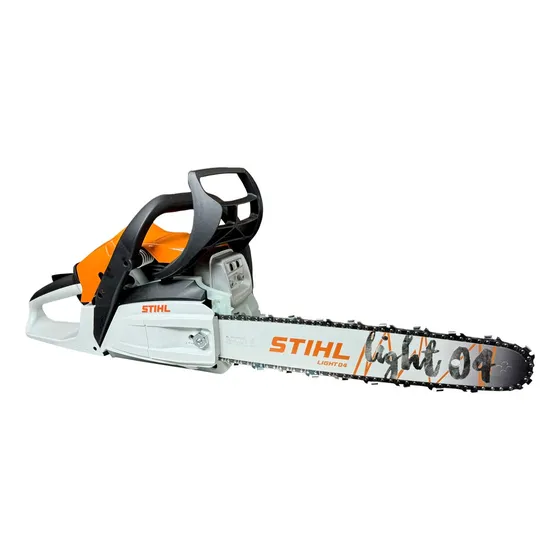 Motosierra Stihl Ms 172 de 35 cm largo de espada motor de 2 Tiempos a mezcla 1.9 Hp Color Blanco con Naranja