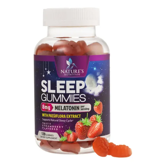 Melatonina Sleep Gummy Nature's Nutrition 8 Mg Con Passiflor