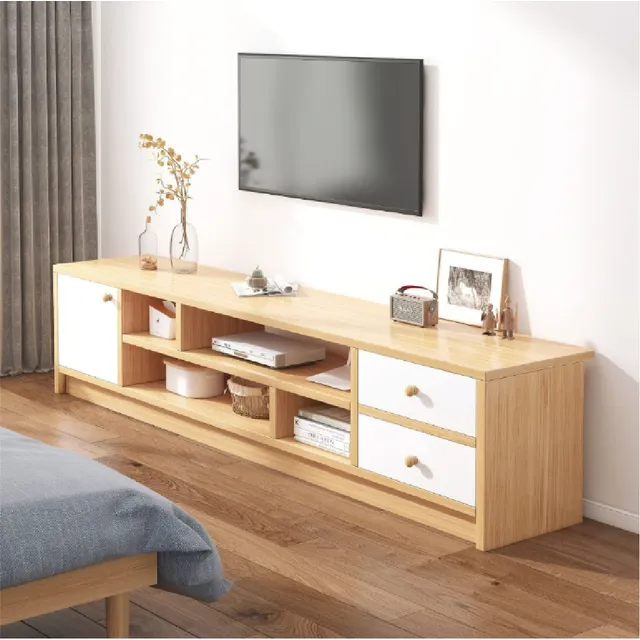 Mueble Mesa Para Tv 60'' Repisa 1.4m Moderno Estilo Vintage