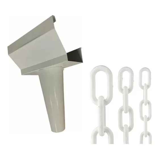 Bico De Corrente Instalado Branco Com 6 Metros Corrente Pvc