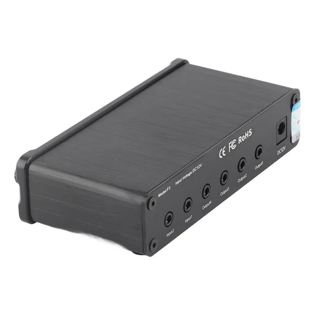 Z Amplificador De Señal De Sonido De 2 Entradas Y 4