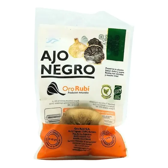 Ajo Negro Orgánico Oro Rubí - Premium X 2 Un