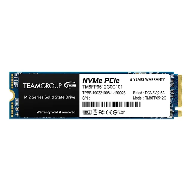 Disco Ssd Teamgroup Mp33 512gb M.2 2280 Pcie Nvme Gen3.0