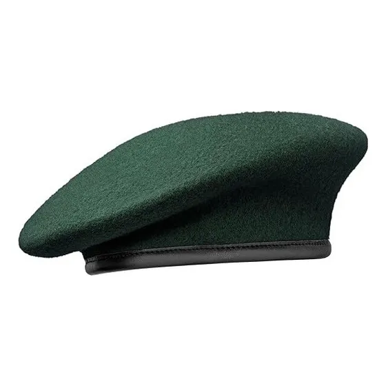 Boina Lana Verde Premoldeable Fuerzas Policial Militar