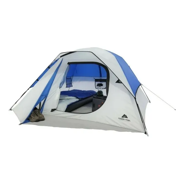 Casa De Campaña Ozark Trail 4 Personas 8x8.5 - Dome Tent 4 Color Gris/verde