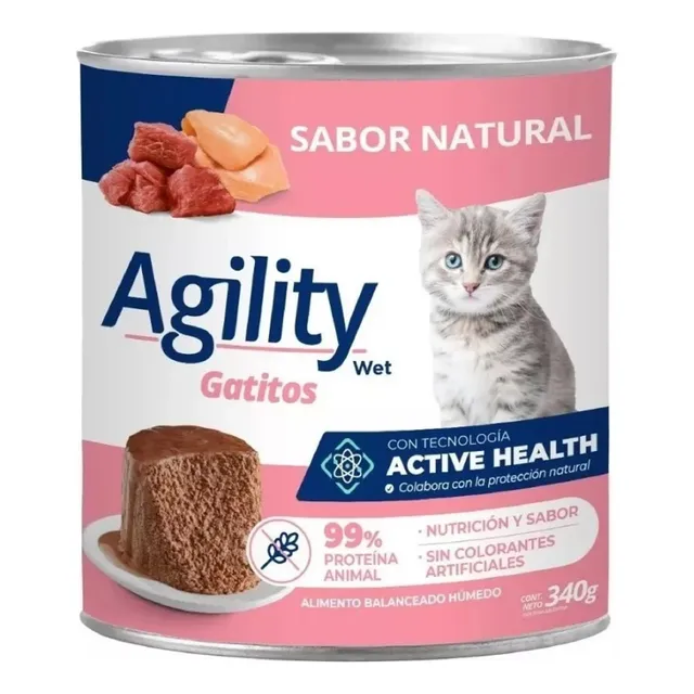 Alimento Agility Gatito Kitten  Pack X 6 Latas 340 Gr