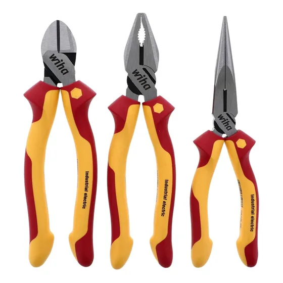 Kit 3 Piezas Aisladas Pinza, Pinza Punta, Alicate Wiha 32981