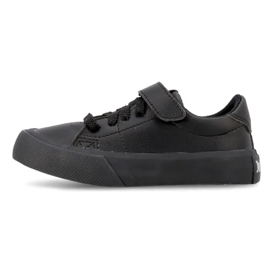 Zapatilla Tween Con Cordones Y Abrojo Totally Black