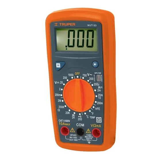Multimetro Digital Profesional Junior 500 V Truper 10401