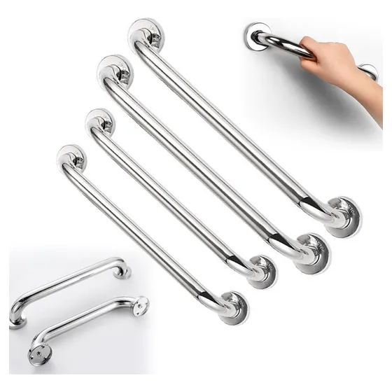 Barra Alça Apoio Banheiro 40 E 60cm Alta Qualidade Inox 4pcs