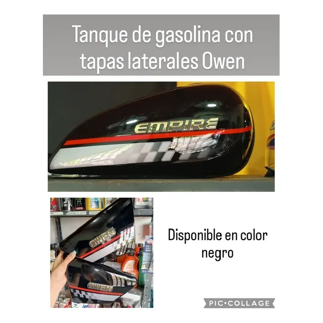 Tanque Gasolina Moto Owen Modelo Viejo Con Tapas Laterales 