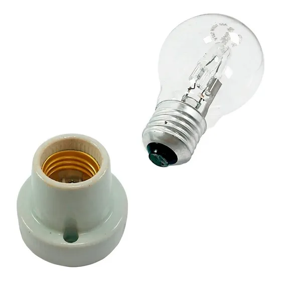 Kit Iluminação Churrasqueira Lâmpada 100w + 2mt De Fio 200°c