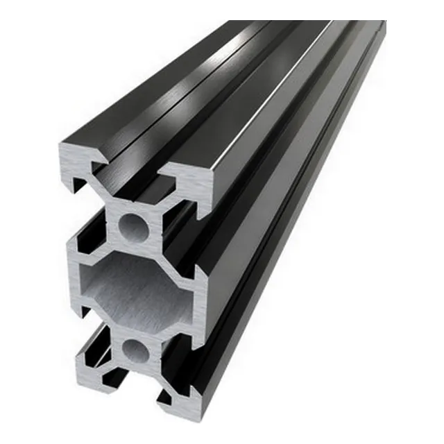 Perfil 2040 80cm Aluminio Negro Impresora 3d Grabadora Laser