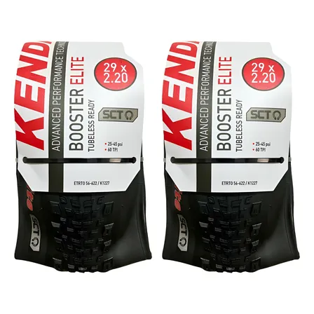 Par Pneus Bike Tubeless Kenda Booster Elite Sct 29x2.20 Mtb Preto