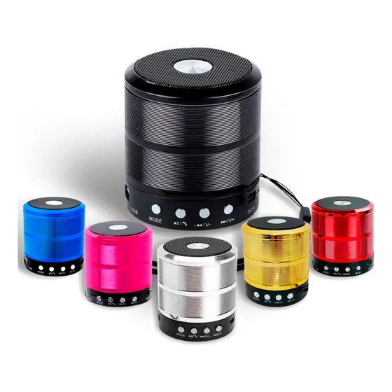 Mini Caixinha De Som Bluetooth Kapbom Ka887 Sem Fio Portátil Cor Vermelho