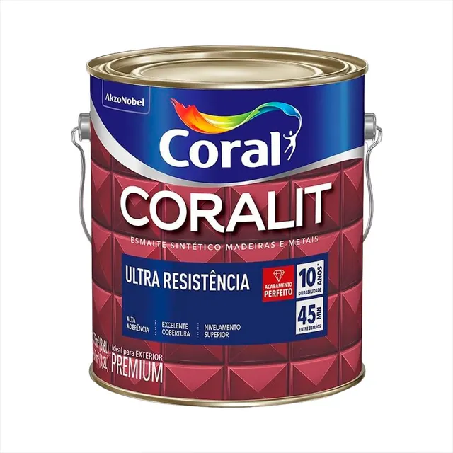 Tinta Coralit Esmalte Brilho - 900ml - Coral Escolha A Cor