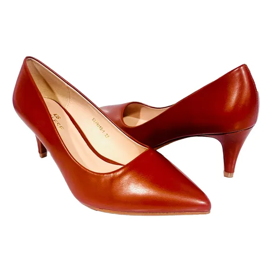 Zapatos Tacones Para Dama Inglese Camel Tacon Bajo Stella 